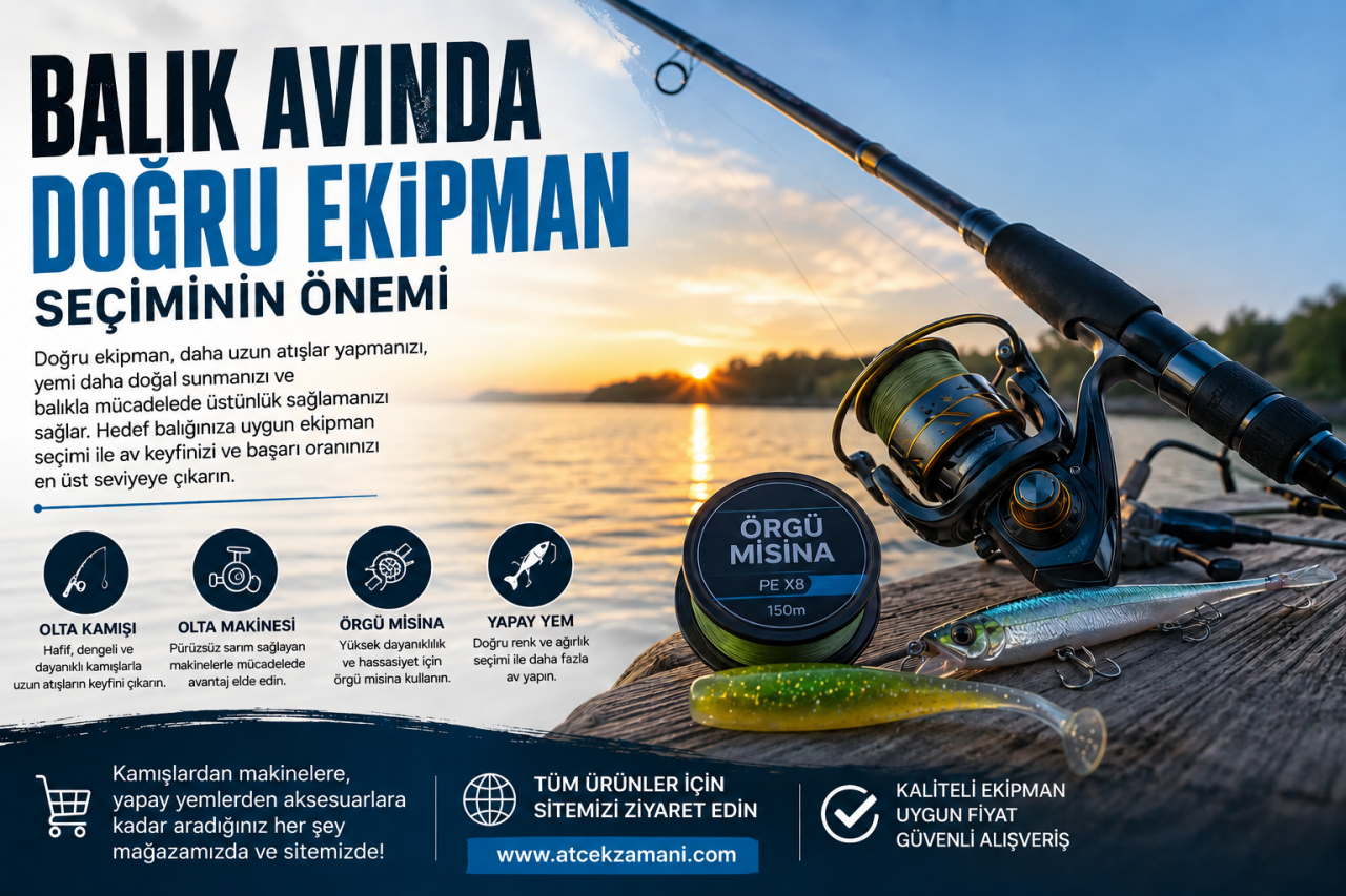 Balık Avında Doğru Ekipman Seçiminin Önemi-Atçek  Zamanı 