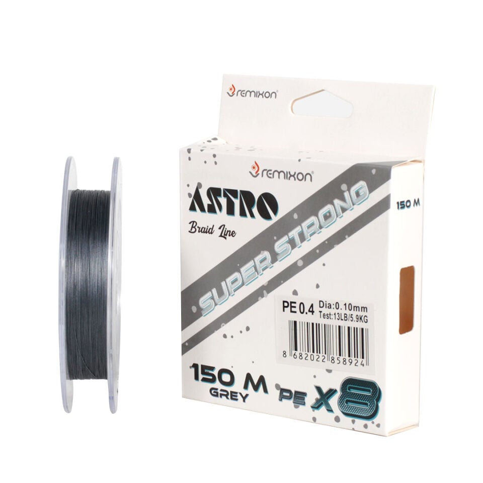 REMIXON ASTRO 8X150M, GREY İP MİSİNA 0.06MM
