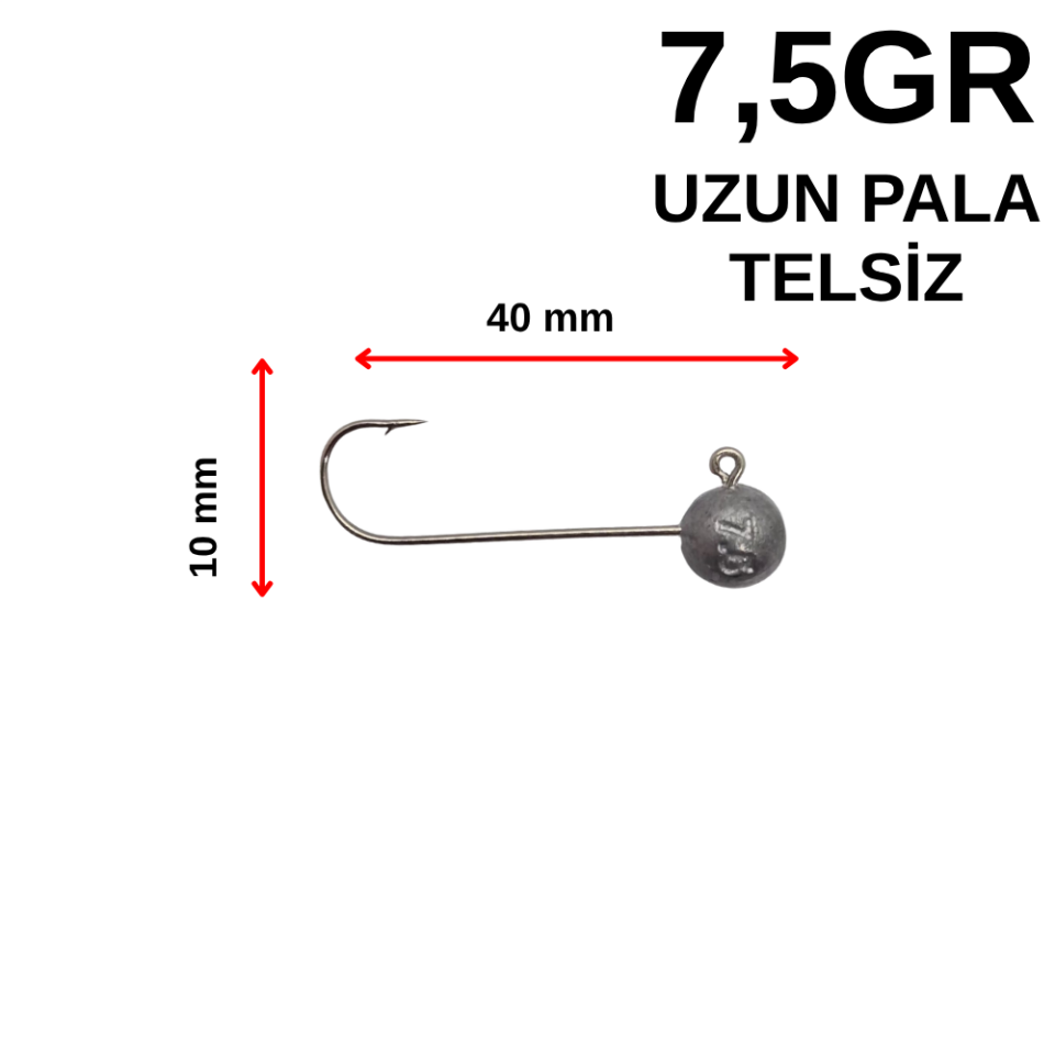 7,5 Gr Telsiz Uzun Pala Jighead
