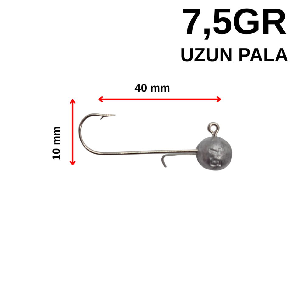 7.5 Gr Telli Uzun Pala Jighead