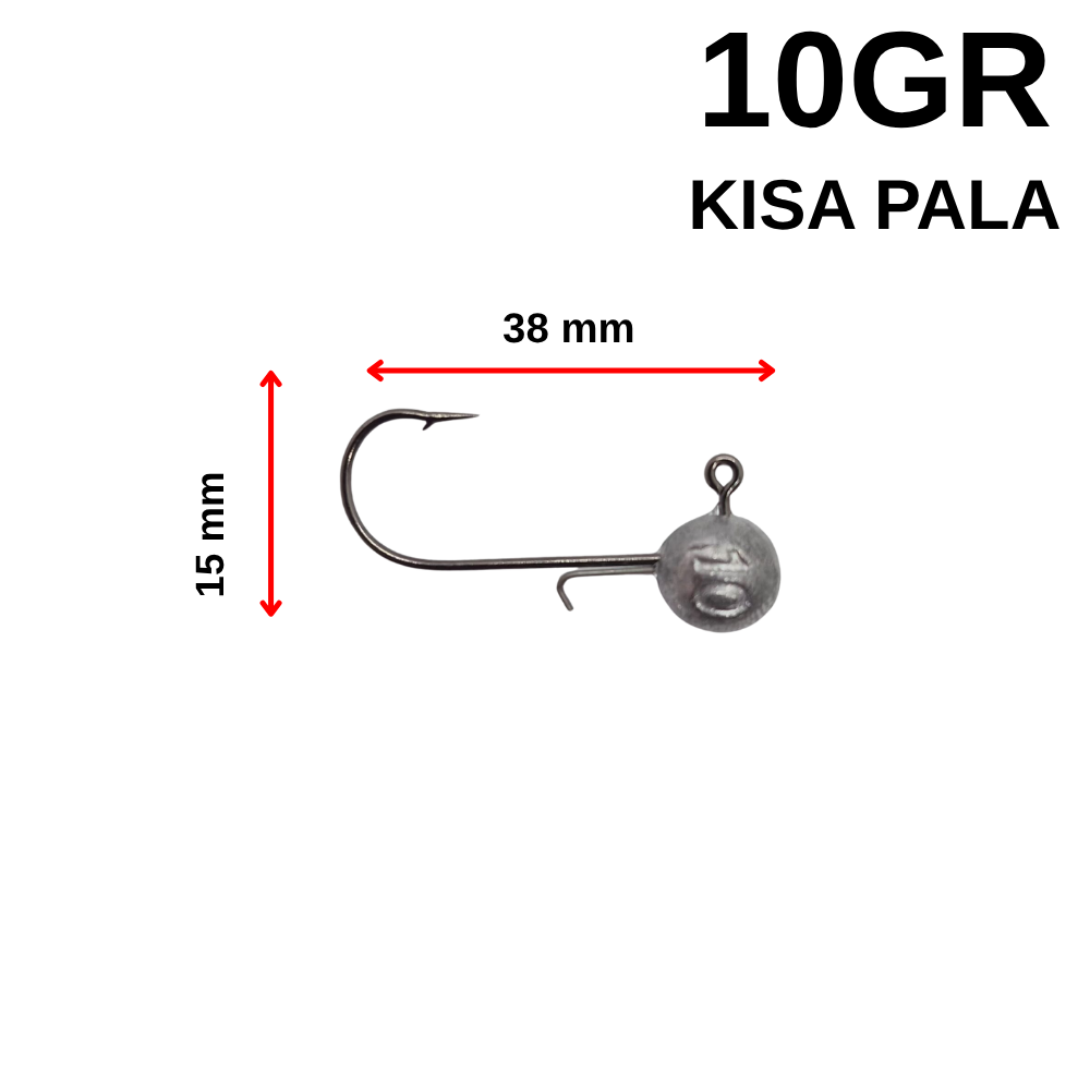 10 Gr Telli Kısa Pala Jighead
