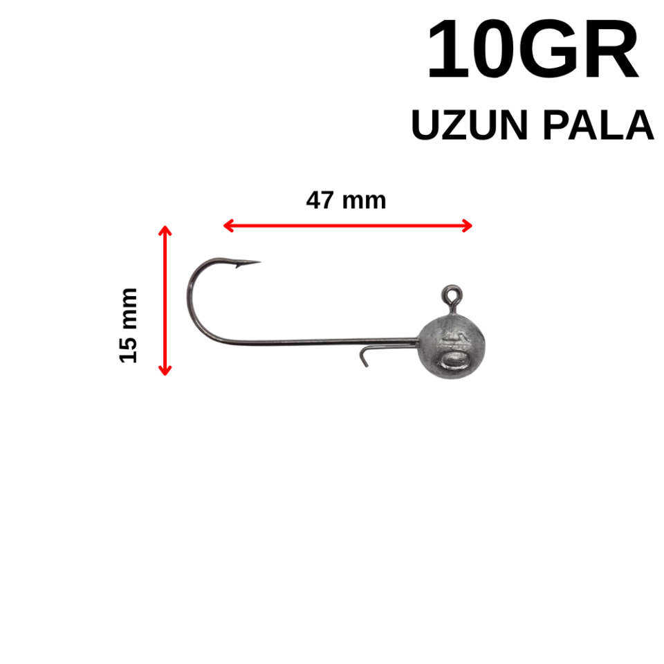 10 Gr Telli Uzun Pala Jighead