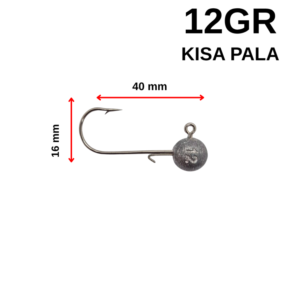 12 Gr Telli Kısa Pala Jighead