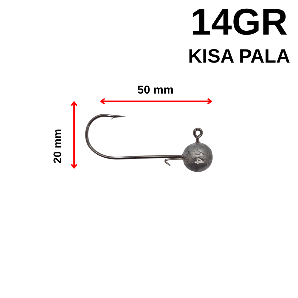 14 Gr Telli Kısa Pala Jighead