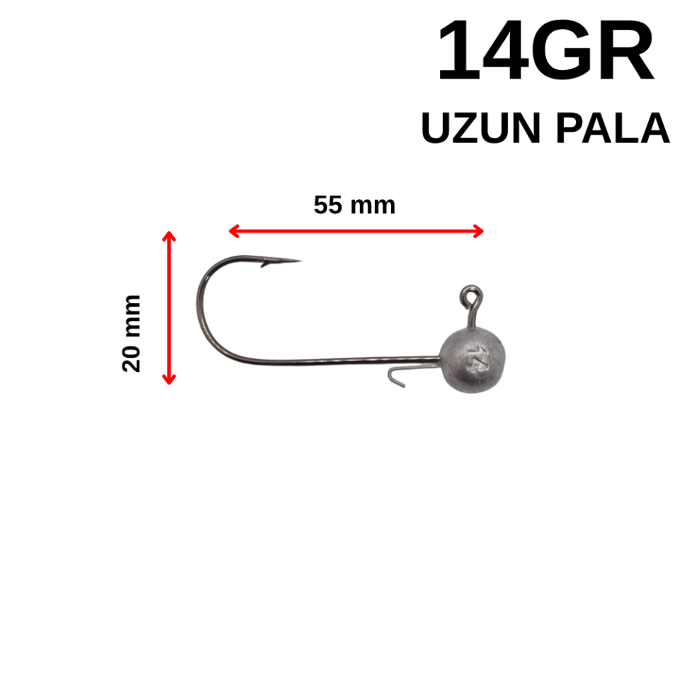14 Gr Telli Uzun Pala Jighead