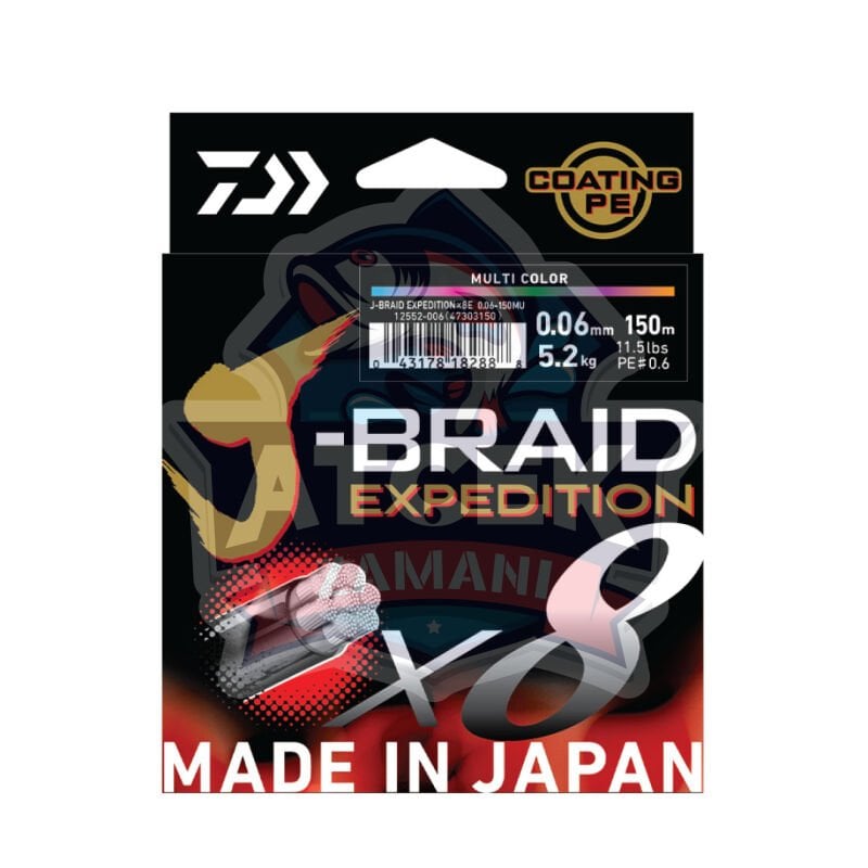 JBRAID EXPEDITION 8 BRAID 150M, SMASH ORANGE, İP MİSİNA