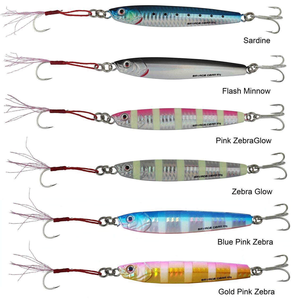 Savage gear 3D Slim Minnow 8gr 5,4 cm Jig Sahte Balık Glow Zebra