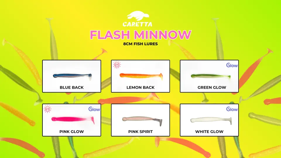 Caretta Flash Minnow 8 Cm Silikon Yem