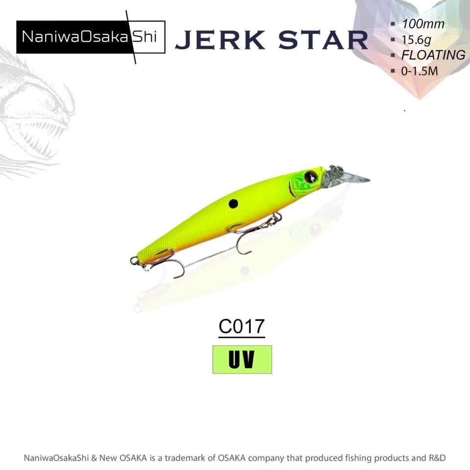NANIWAOSAKASHI JERKSTAR 100MM 15.6G COLOR:C017