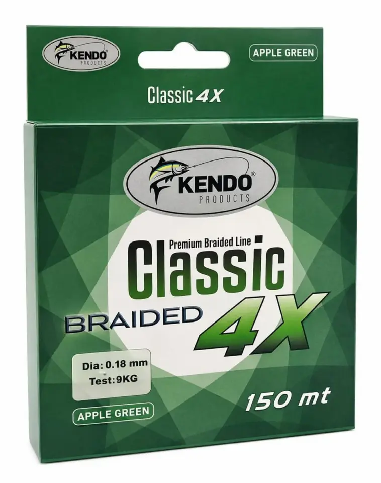 Kendo Classic 4X 150m Apple Green Örgü İp 0,08