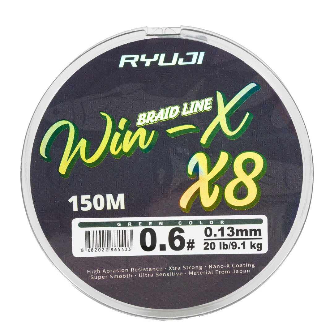 RYUJI WINX X8 150M GREEN İP MİSİNA 0.06 MM