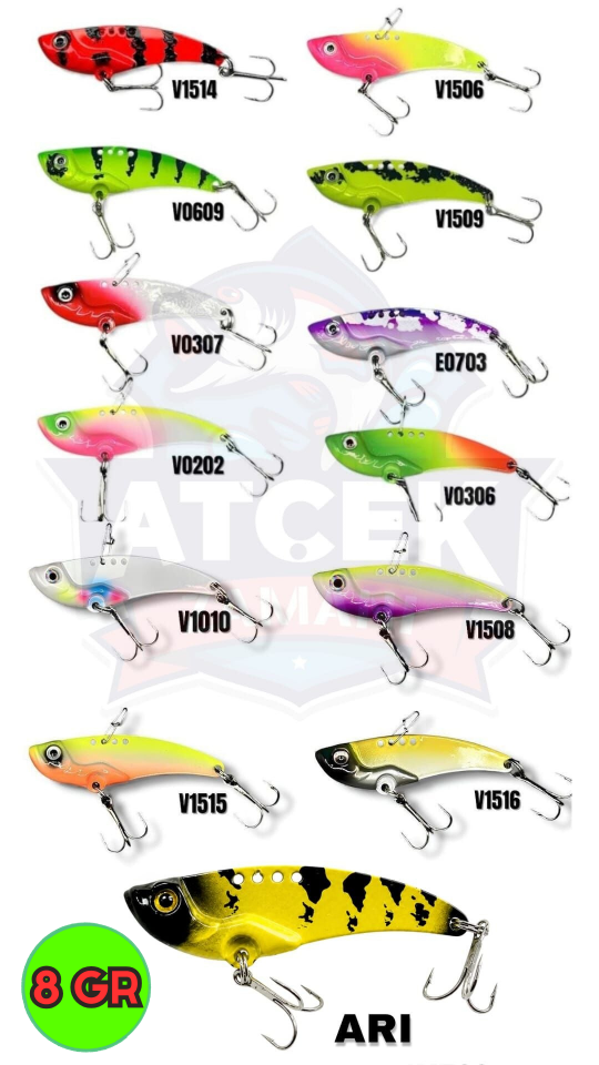 Playful Vibrasyon 8gr Metal Vibrasyon Yemler