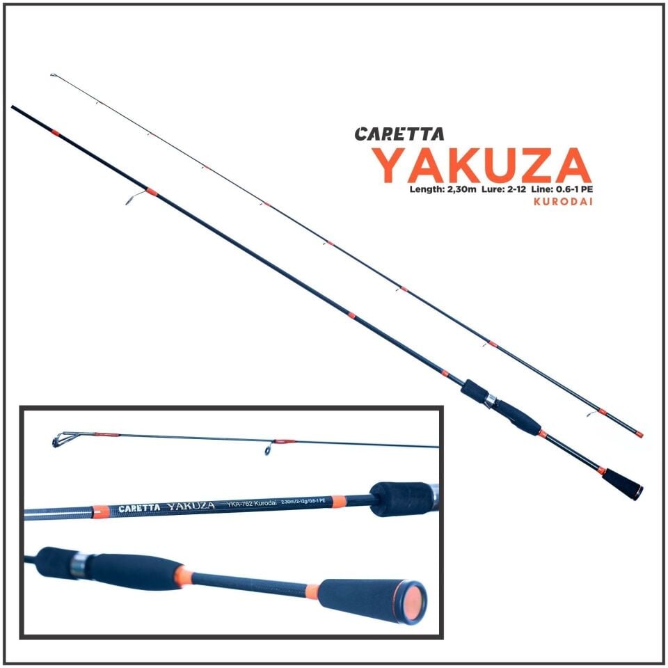 Caretta Yakuza Kurodai 2.30 m 3-18 gr Light Spin Kamış