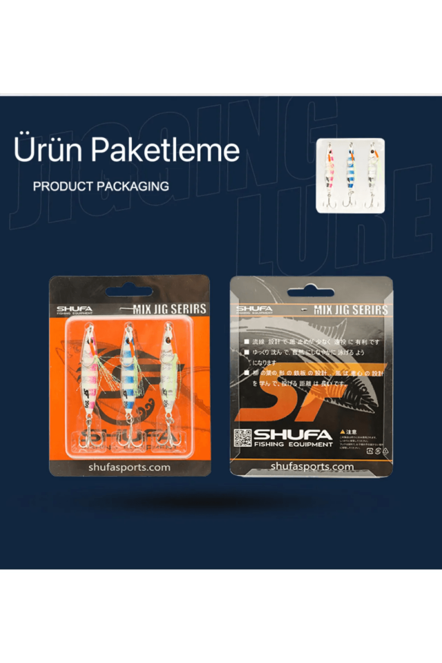 SHUFA MIX JIG SERIES 3 ADET ZEBRA GLOW